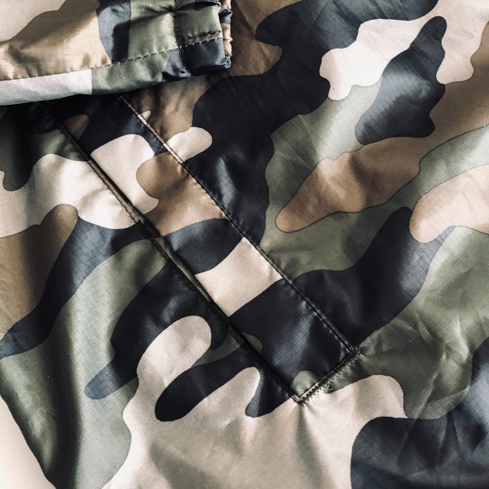 LANDS' END Camouflage Hooded Jacket/Windbreaker Young Men's Size Large 14-16 - Picture 9 of 9